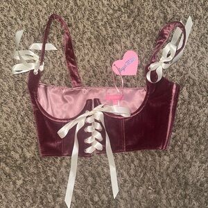 Sugar Thrillz velvet corset